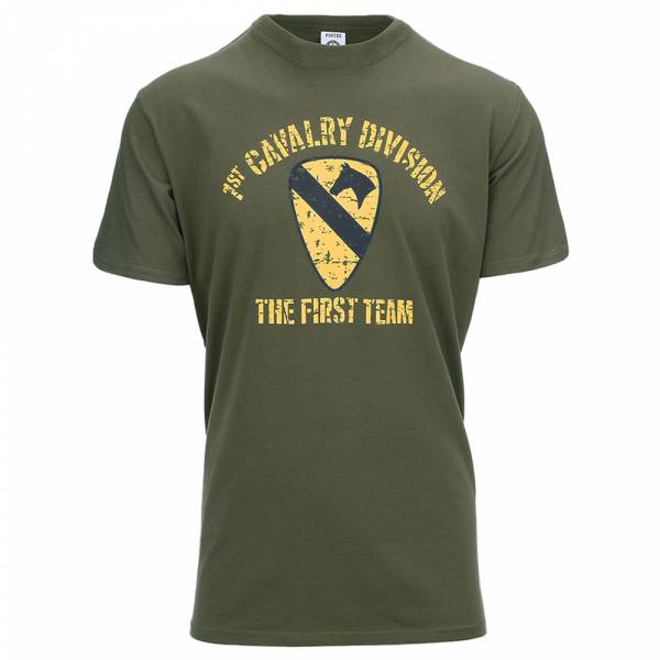 Fostex Garments T-Shirt U.S. Army 1st Cavalry Division oliv (GrÃ¶ÃŸe M)