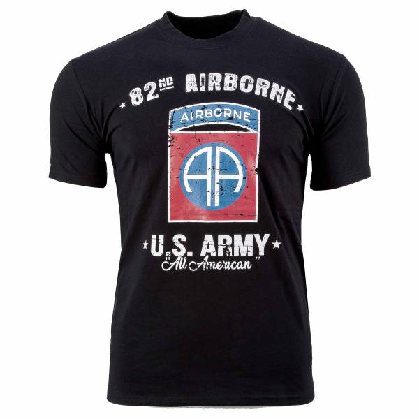 Fostex Garments T-Shirt U.S. Army 82nd Airborne schwarz (GrÃ¶ÃŸe XL)