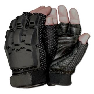 Gotcha-Paintball Handschuhe Halffinger schwarz (Größe S)