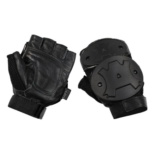 MFH Handschuh Halbfinger Tac Protector schwarz (Größe XL)