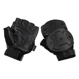 MFH Handschuh Halbfinger Tac Protector schwarz (Größe L)