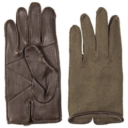 Französische Handschuhe US Typ Leder Wolle neuwertig (Größe S)
