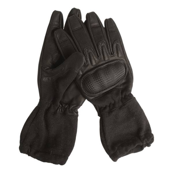 Handschuhe Action Gloves flammhemmend mit Stulpe schwarz (Größe XL)