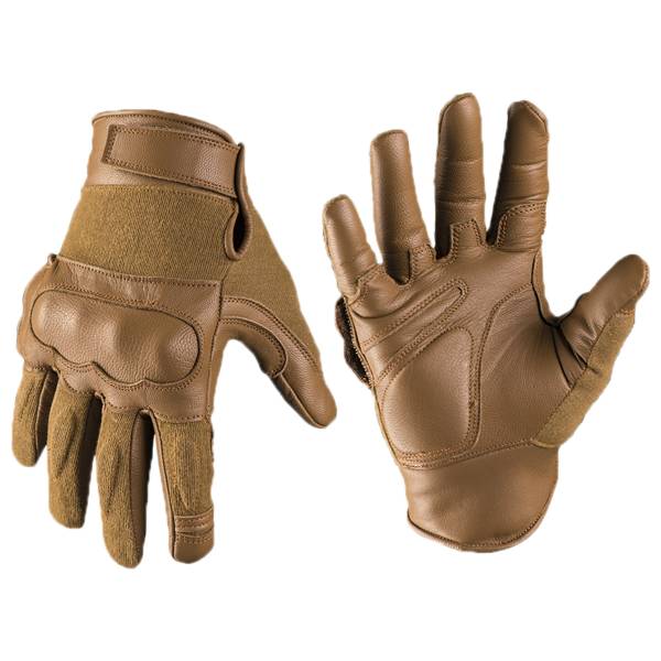 Handschuh Tactical Gloves Leder Kevlar dark coyote (Größe S)