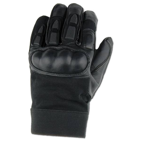 Handschuhe MFH mit Knöchel- und Fingerschutz schwarz (Größe XXL)