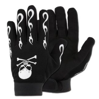 Handschuh Neopren Skull schwarz (Größe M)