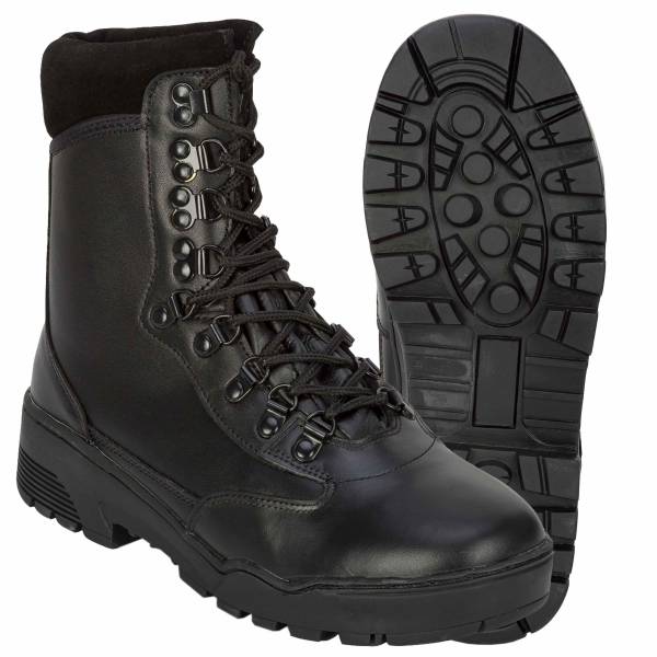 Tactical Boots Mil-Tec Leder schwarz (Größe 39)