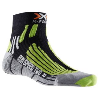 X-Socks Socken Run Speed Two schwarz grün (Größe S)