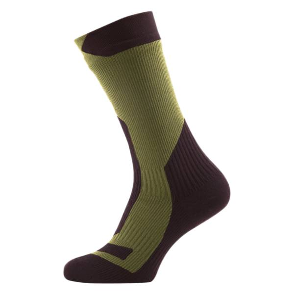 SealSkinz Socken Trekking Thin Mid oliv (Größe S)