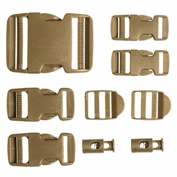 Mil Tec Buckle Set 9 teilig coyote