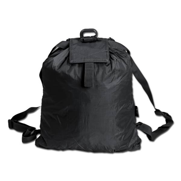 Roll-Up Rucksack schwarz