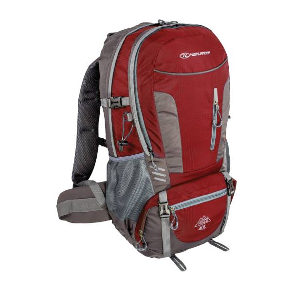 Highlander Rucksack Hiker 40 L rot-grau