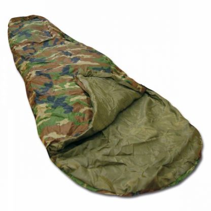 Schlafsack Commando einfach woodland