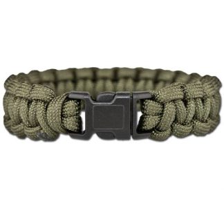 Survival Paracord Bracelet oliv (Größe S)