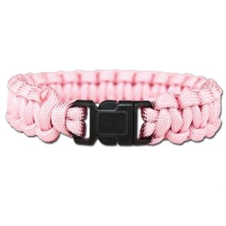 Survival Paracord Bracelet pink (Größe L)