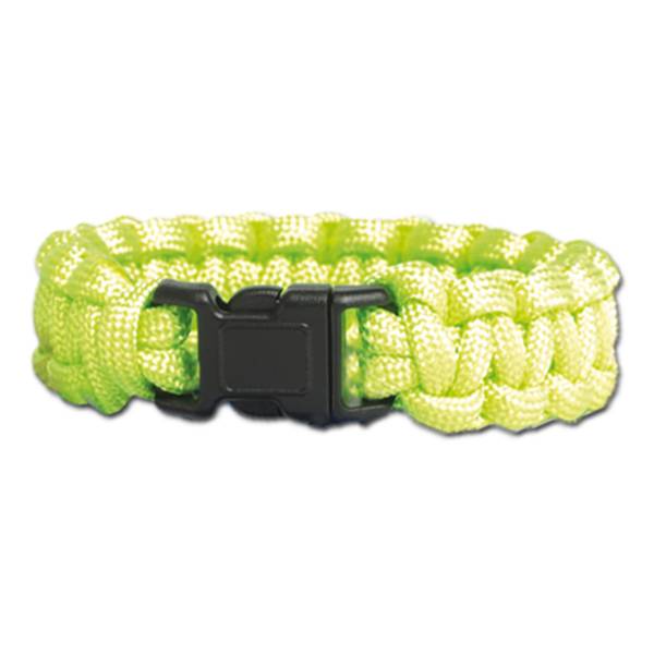 Survival Paracord Bracelet grün (Größe M)