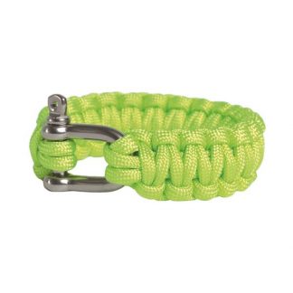 Survival Paracord Bracelet Metallverschluss grün (Größe S)