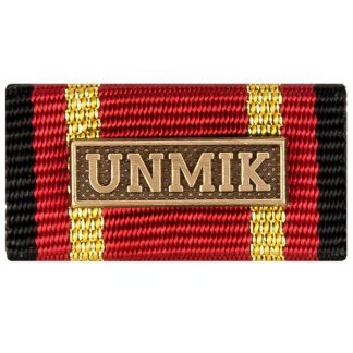 Ordensspange Auslandseinsatz UNMIK bronze