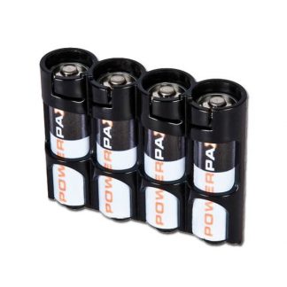 Batteriehalter Powerpax SlimLine 4 x AA schwarz