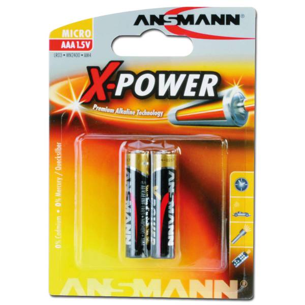 Batterie Ansmann Micro AAA X-Power 2er- Pack