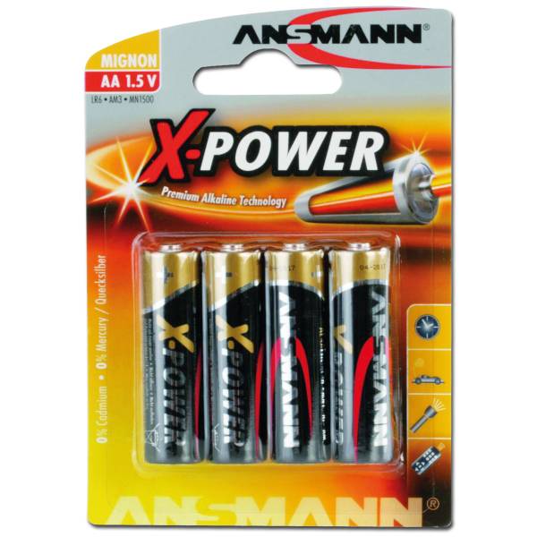 Batterie Ansmann Mignon AA X-Power 4er-Pack