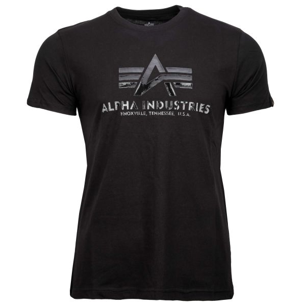 Alpha Industries T-Shirt Vinyl Logo T black (Größe XXL)