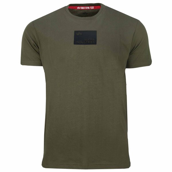 Alpha Industries T-Shirt Rubber Patch T dark olive (Größe L)