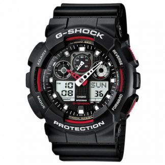 Casio Uhr G-Shock Classic GA-100-1A4ER schwarz rot