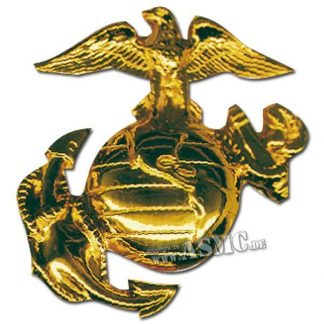 Abzeichen USMC Mütze gold