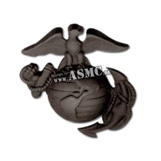 Abzeichen USMC Kragenspiegel schwarz