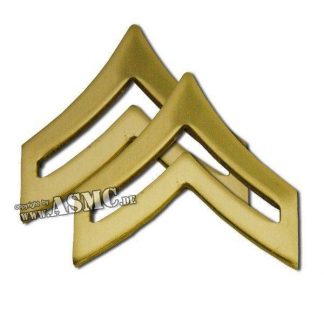 Rangabzeichen Metall US Corporal polished