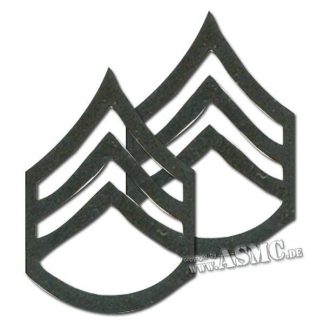Rangabzeichen Metall US Staff Sergeant subdued
