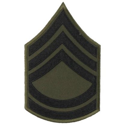 Rangabzeichen US Textil schwarz Sergeant FC