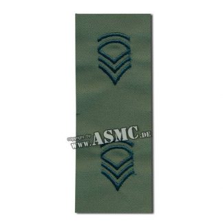 Rangabzeichen US Textil Sergeant FC oliv