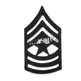 Rangabzeichen Metall US Sergeant Major subdued