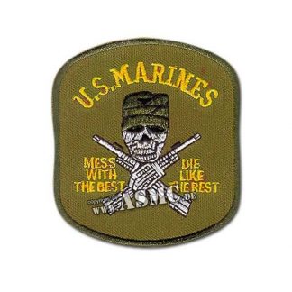 Abzeichen US Textil US Marines Mess with ...