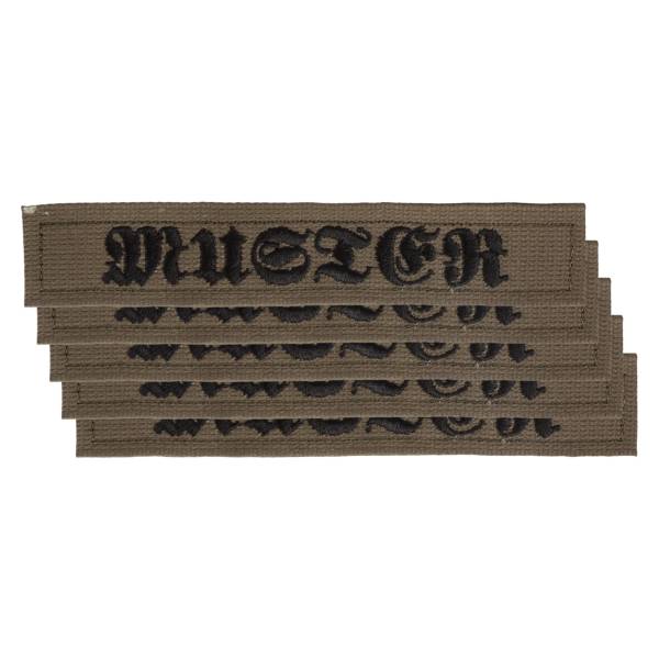 Namensbänder 5-er Satz oliv/altdeutsch 1 Namensbänder 5-er Satz oliv/altdeutsch