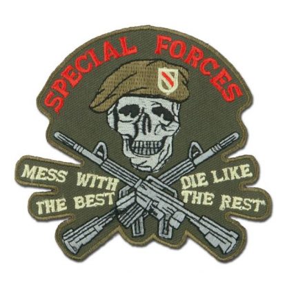Abzeichen US Special Forces Skull-Rifles