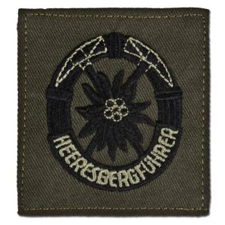 Abzeichen Bw Heeresbergführer oliv/schwarz
