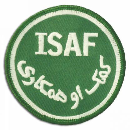 Abzeichen ISAF rund grün