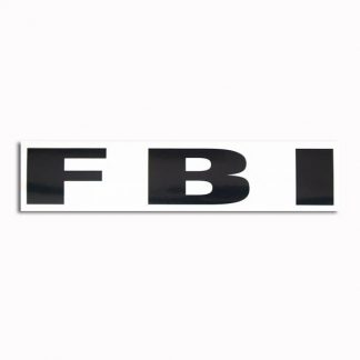Transparenter Aufkleber FBI
