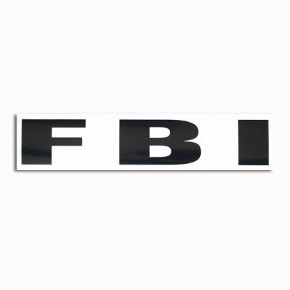 Transparenter Aufkleber FBI