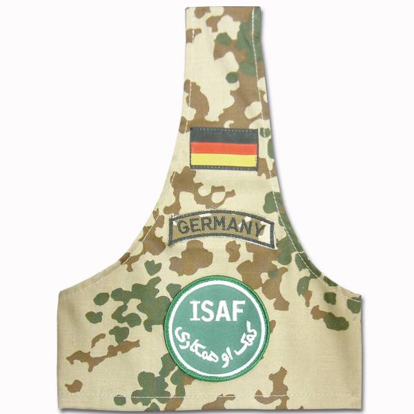 Armbinde fleckdesert mit ISAF-Abzeichen