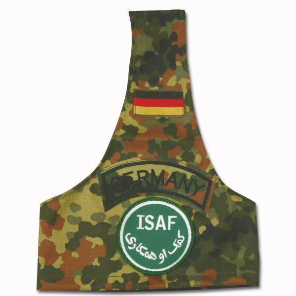 Armbinde flecktarn mit ISAF-Abzeichen