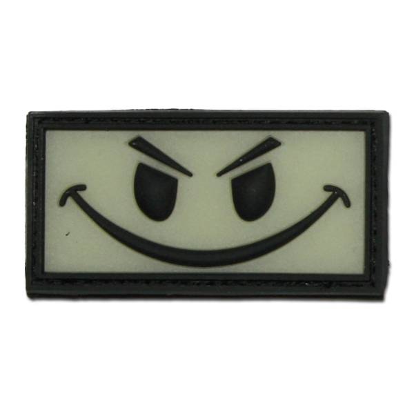 3D-Patch Evil Smiley nachleuchtend