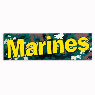 Bumper Sticker Marines digital woodland