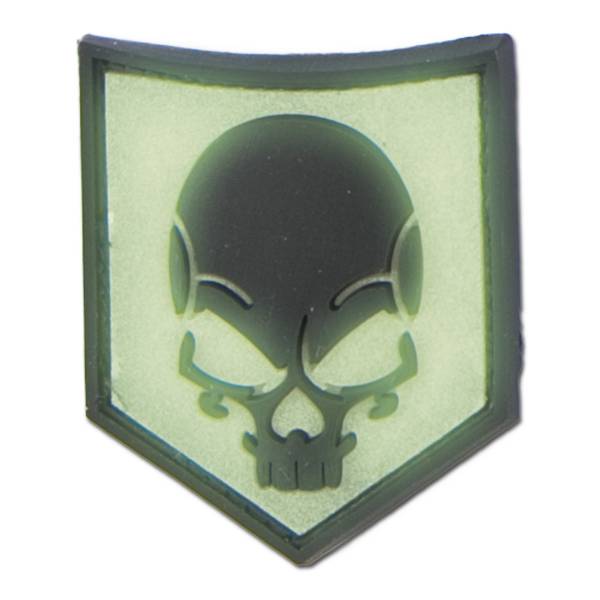 3D-Patch SOF Skull nachleuchtend invers