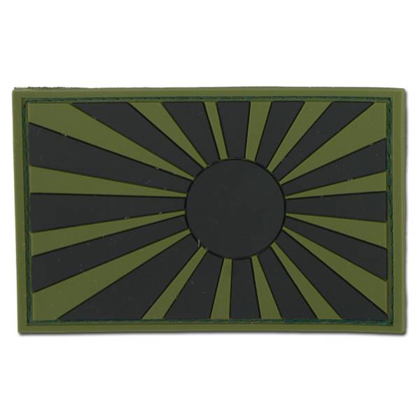 3D-Patch Kriegsflagge Japan oliv/schwarz