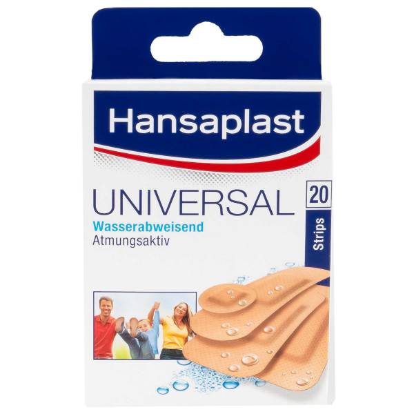 Hansaplast Pflaster Universal 20 Strips in 4 Größen