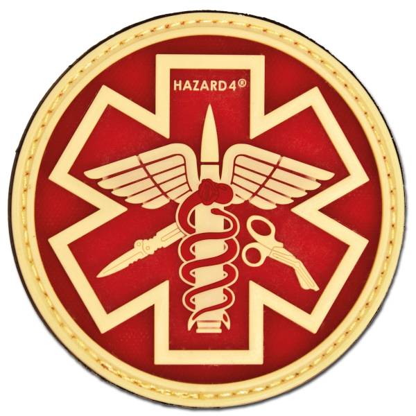 3D-Patch Hazard 4 Paramedic nachleuchtend